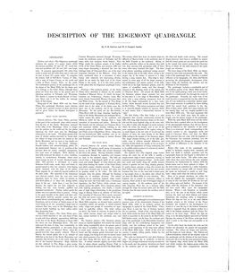 Description of the Edgemont Quadrangle