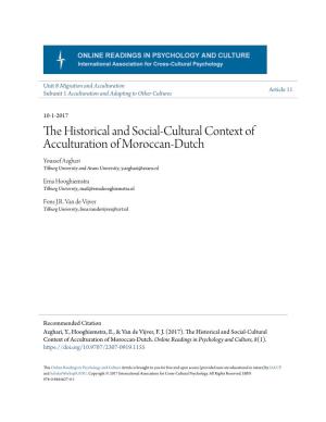 The Historical and Social-Cultural Context of Acculturation Of