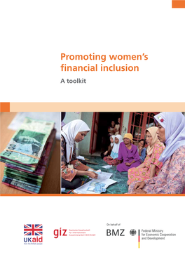 Promoting Women's Financial Inclusion. a Toolkit