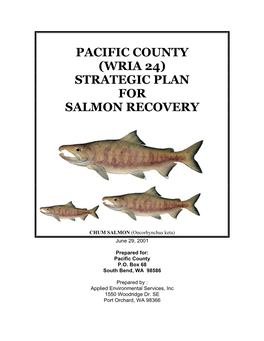 Pacific County (Wria 24) Strategic Plan for Salmon Recovery