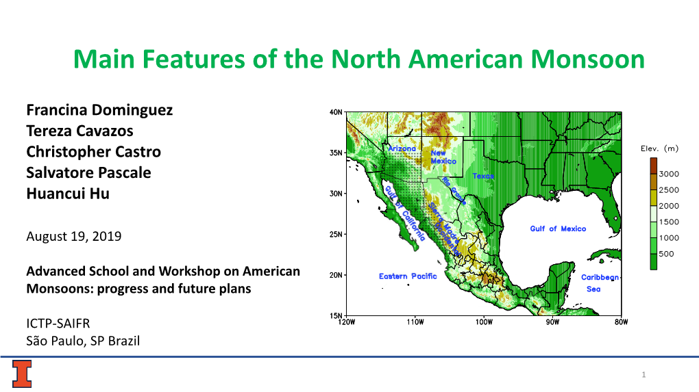 Features of the North American Monsoon