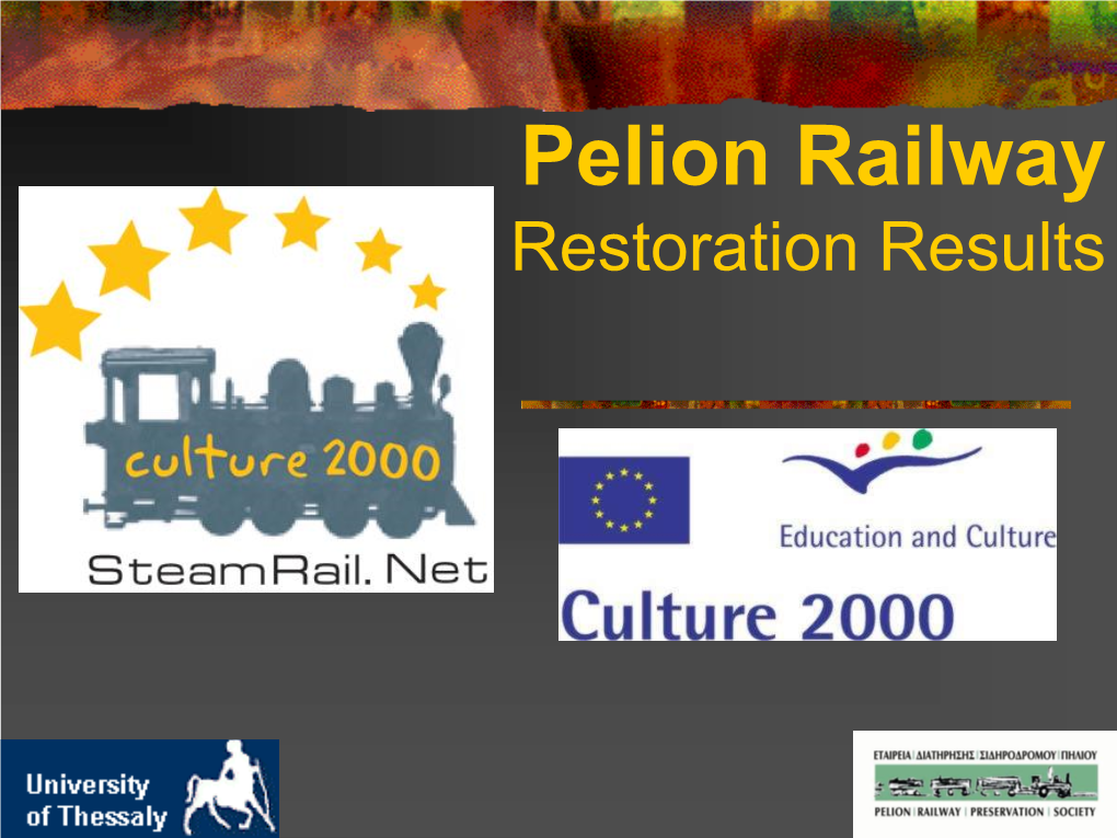 Pelion Railway Restoration Results.Pdf