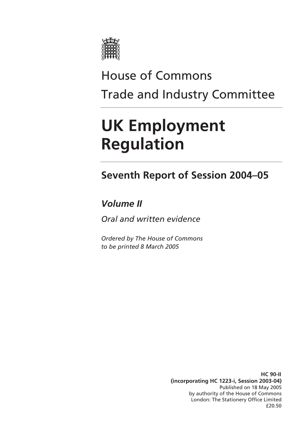 UK Employment Regulation