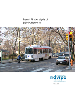 Transit First Analysis of SEPTA Route 34