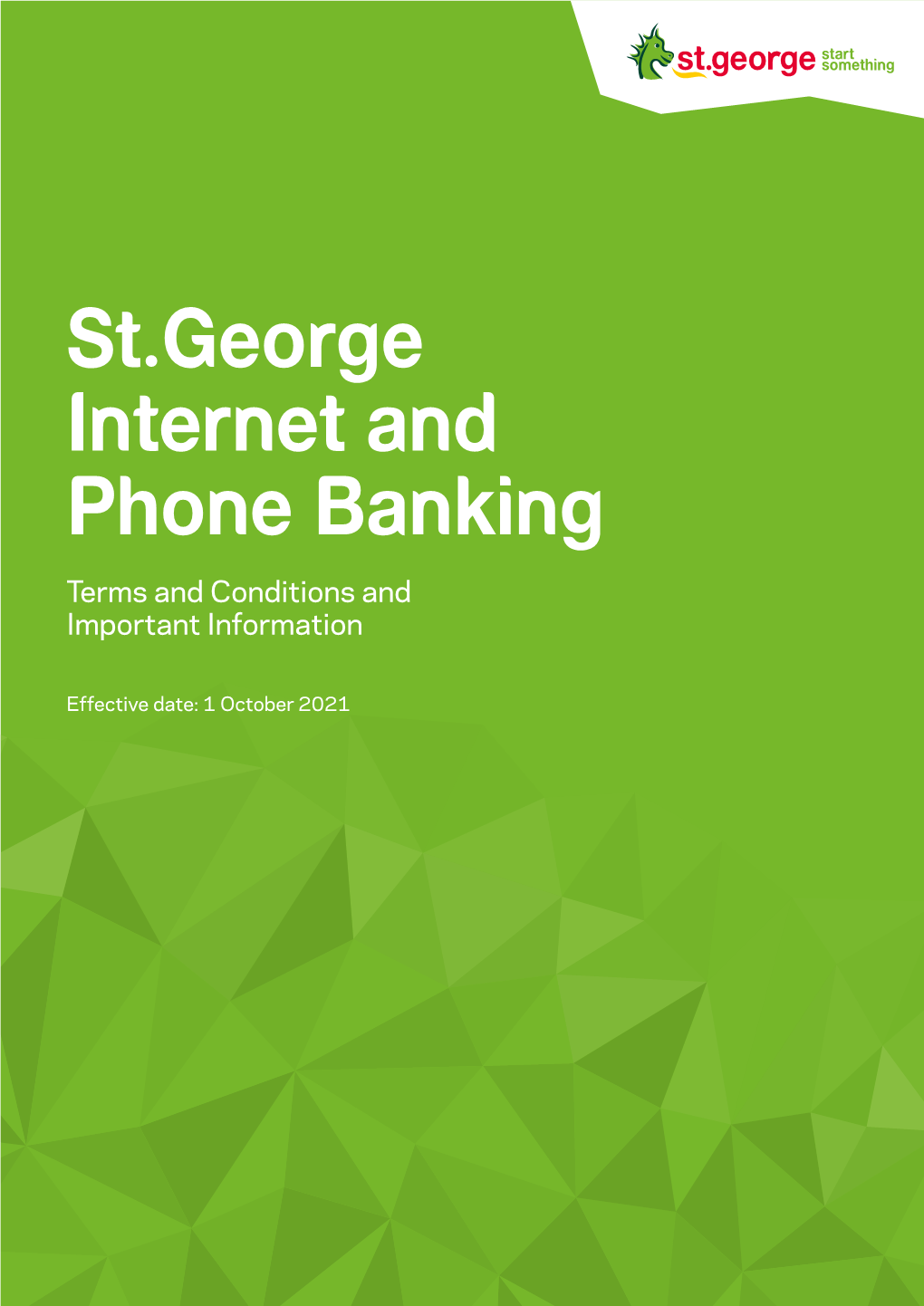 St.George Internet and Phone Banking Terms and Conditions