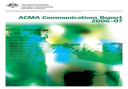 2006-07 Communications Report