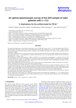 An Optical Spectroscopic Survey of the 3CR