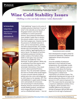 Wine Cold Stability Issues Chilling a Wine Can Help Remove ‘Wine Diamonds’