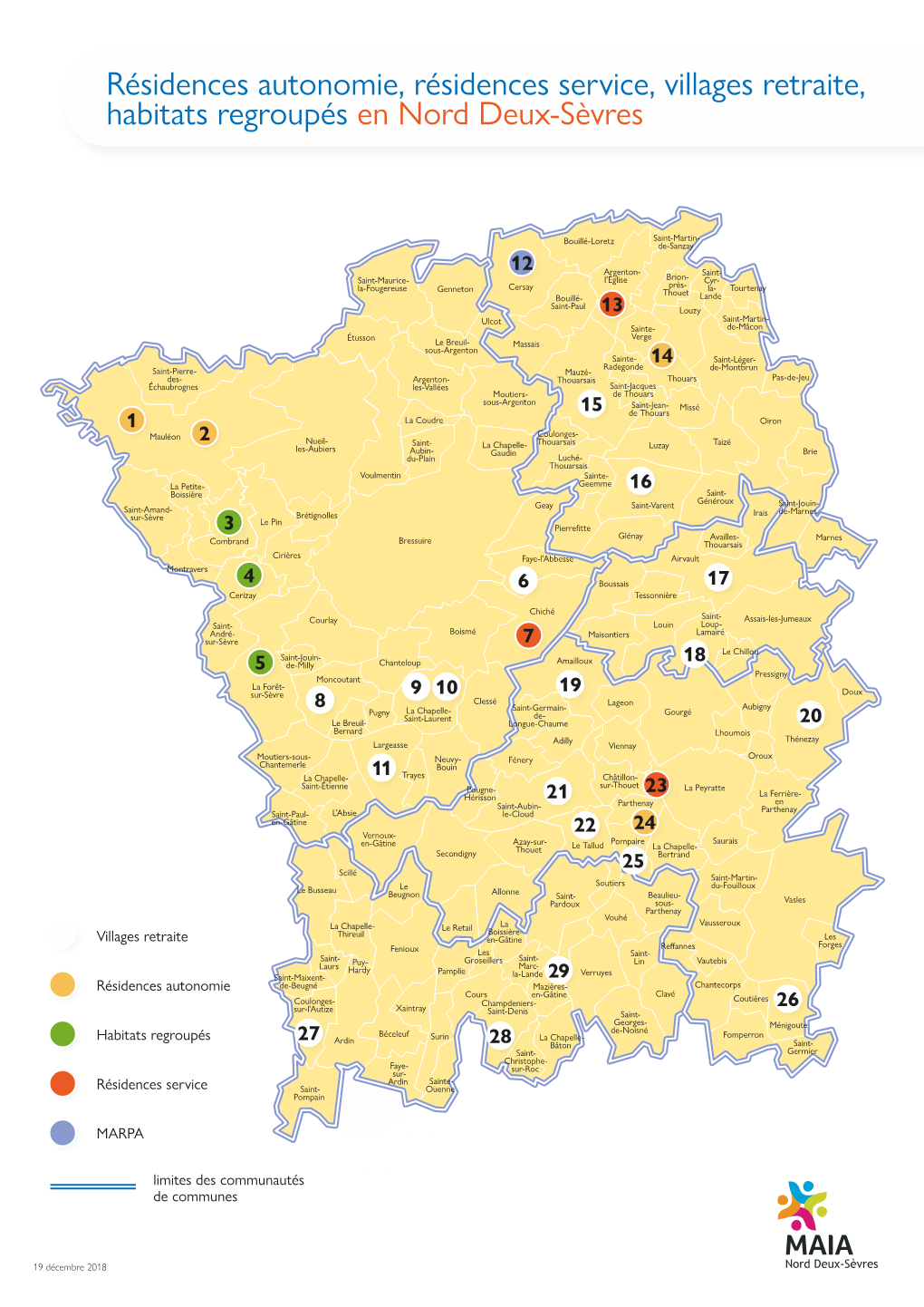 Résidences Autonomie, Résidences Service, Villages Retraite, Habitats Regroupés En Nord Deux-Sèvres