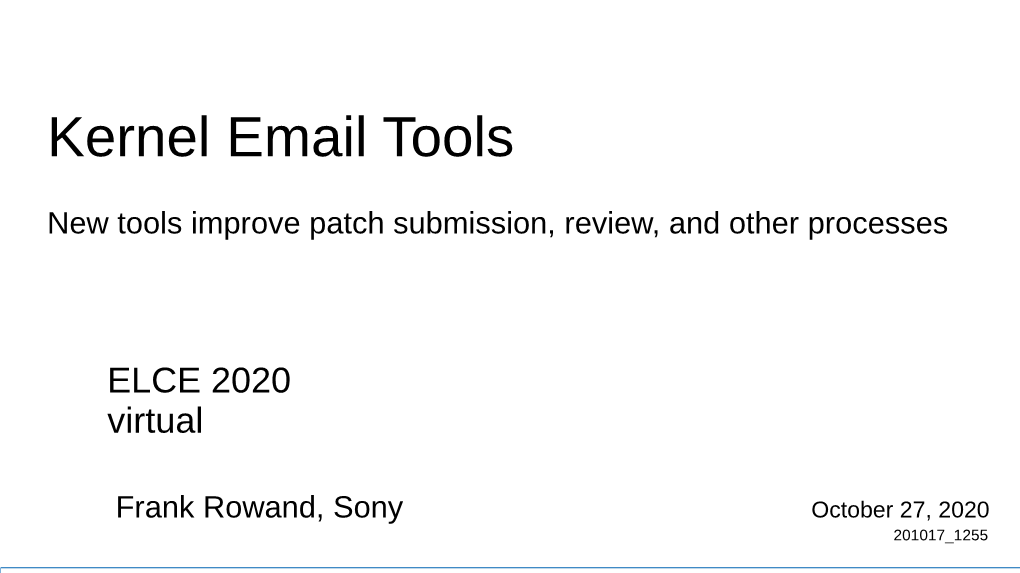 Kernel Email Tools