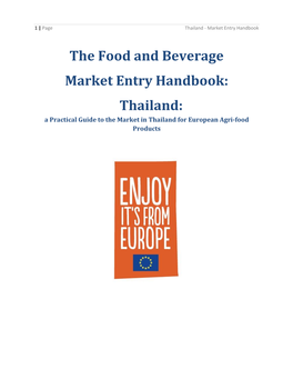 Thailand - Market Entry Handbook