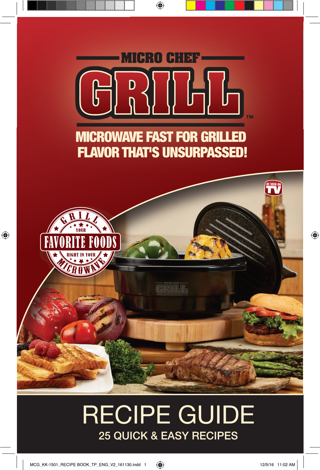 Micro Chef Grill Recipe Book