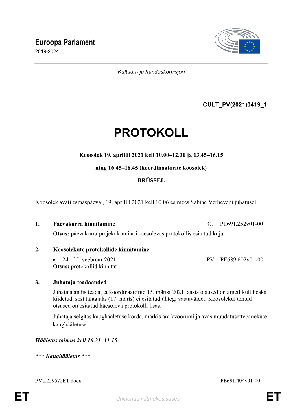 Et Et Protokoll