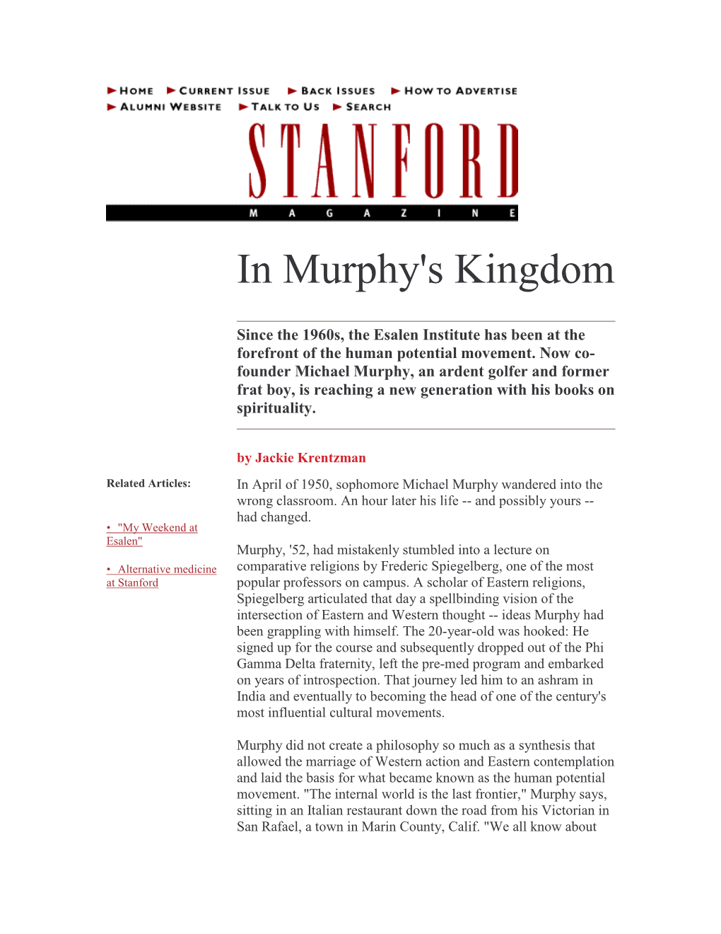 In Murphy's Kingdom