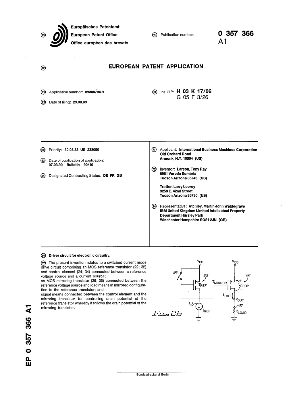 Driver Circuit for Electronic Circuitry