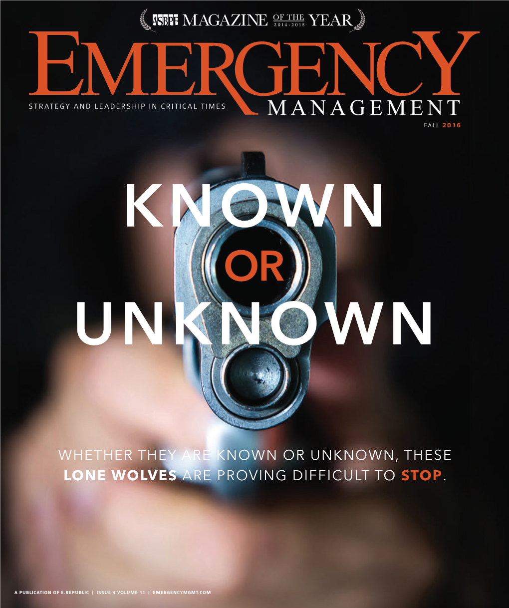 Emergency Management Magazine Fall 2016