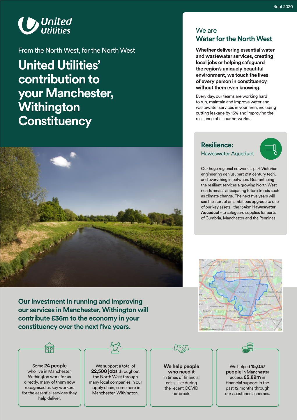 United Utilities' Contribution to Your Manchester, Withington Constituency