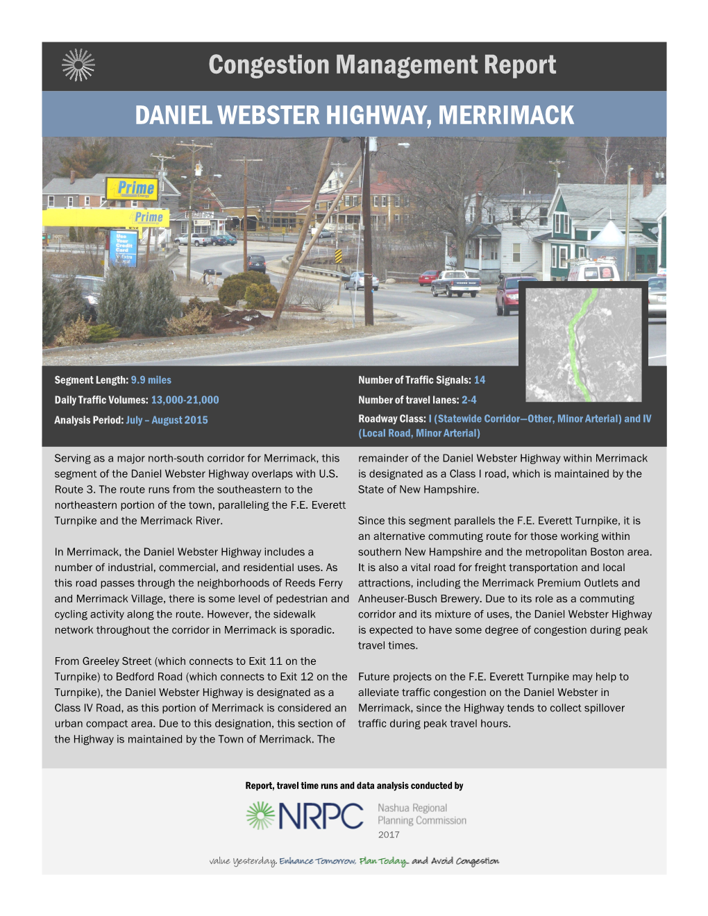 DANIEL WEBSTER HIGHWAY, MERRIMACK Congestion