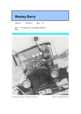 Wesley Barry