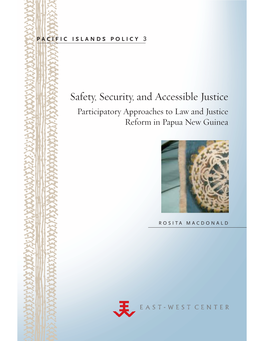 Participatory Approaches to Law and Justice Reform in Papua New Guinea