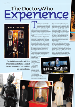 Sarah Meikle Mingles with the 'Whovians' As She Takes a Look at The