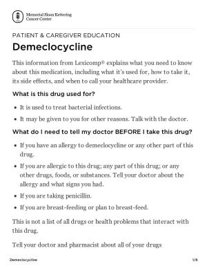 Demeclocycline
