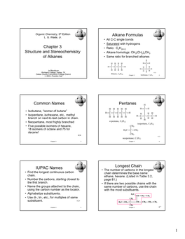 Chapter 3 • Ratio: Cnh2n+2