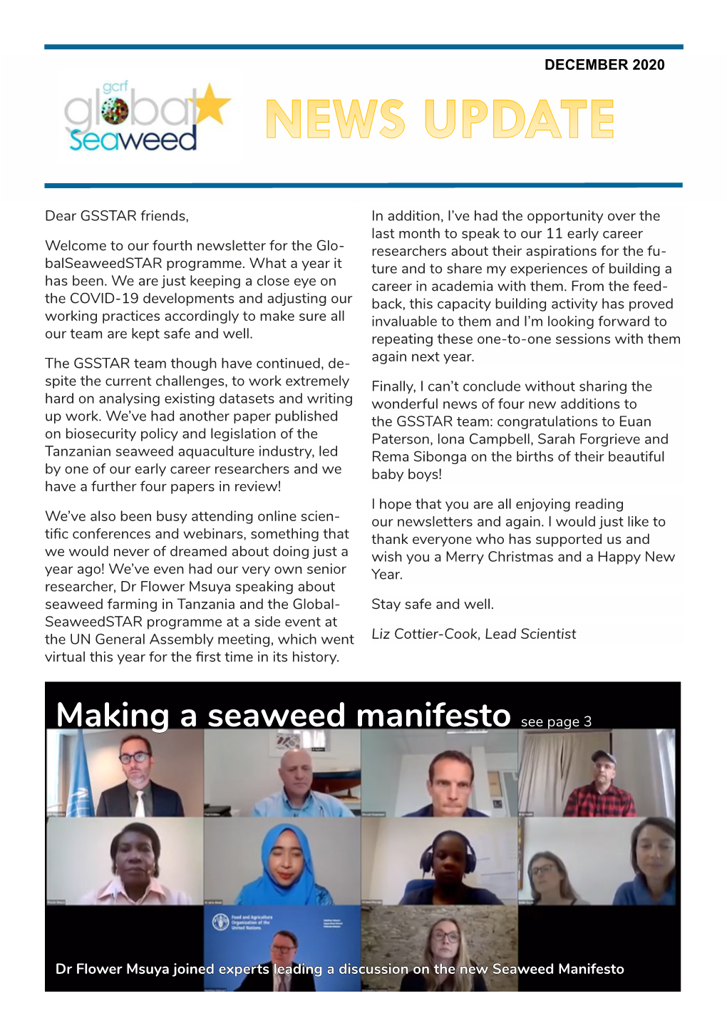 Making a Seaweed Manifesto See Page 3