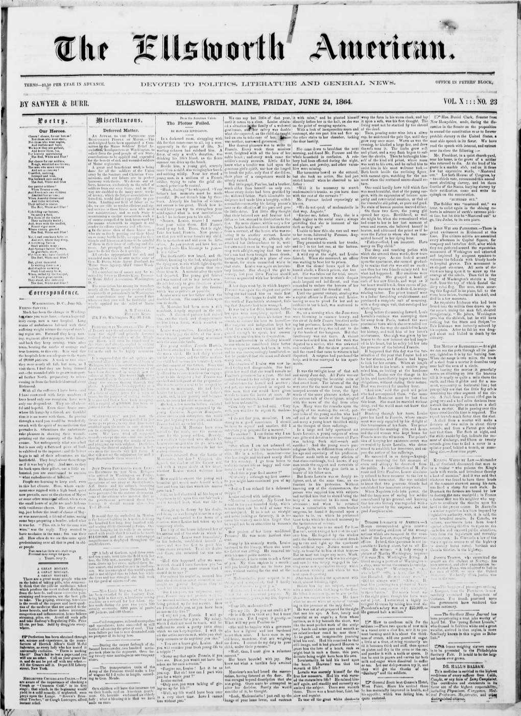 Ellsworth American : June 24, 1864