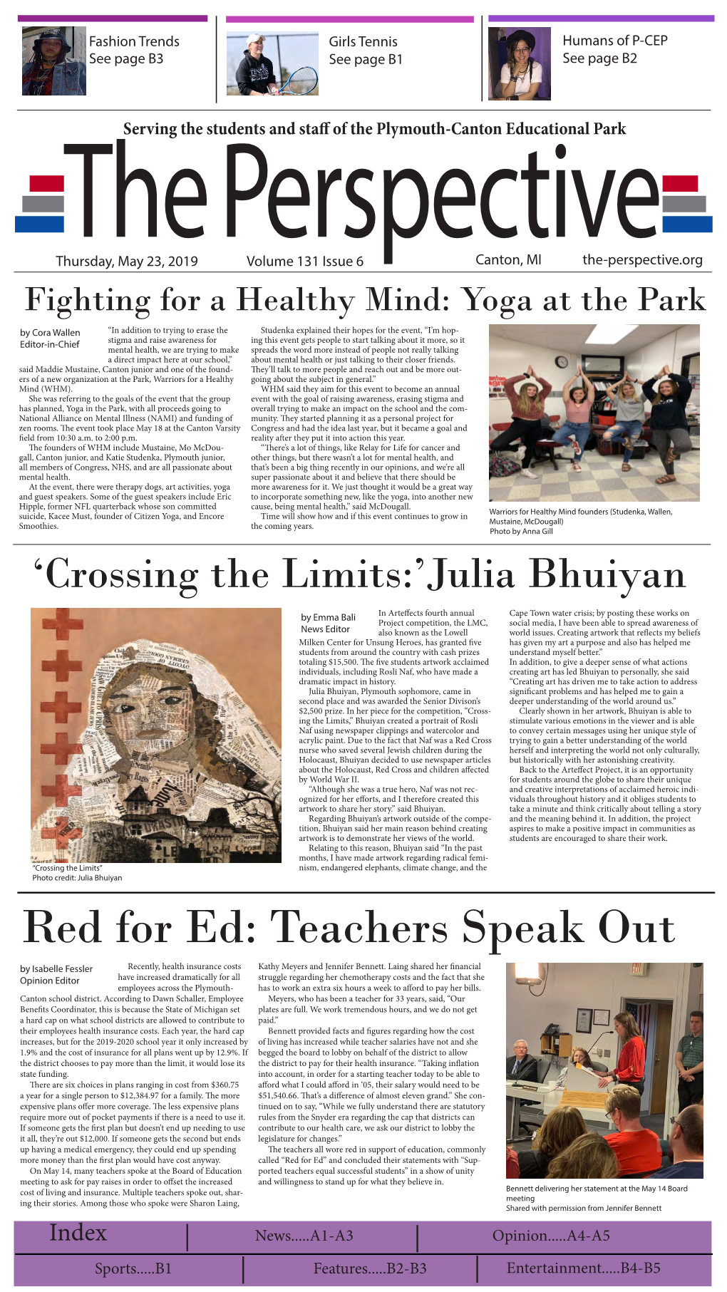 Red for Ed: Teachers Speak out by Isabelle Fessler Recently, Health Insurance Costs Kathy Meyers and Jennifer Bennett