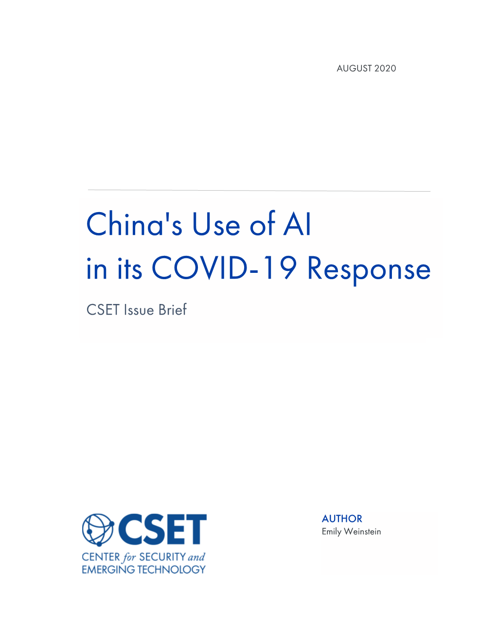 CSET Issue Brief
