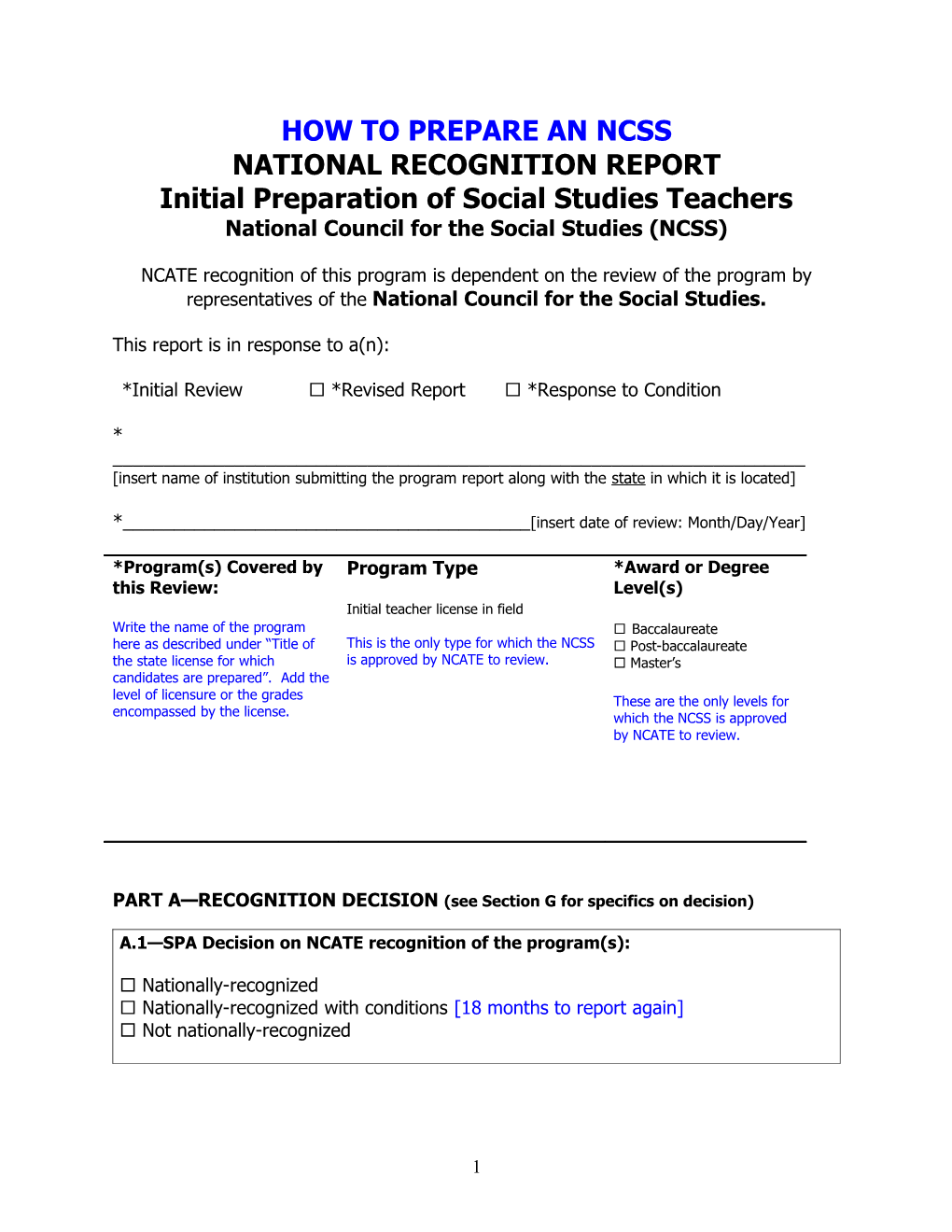 Ncss-Ncate Report On