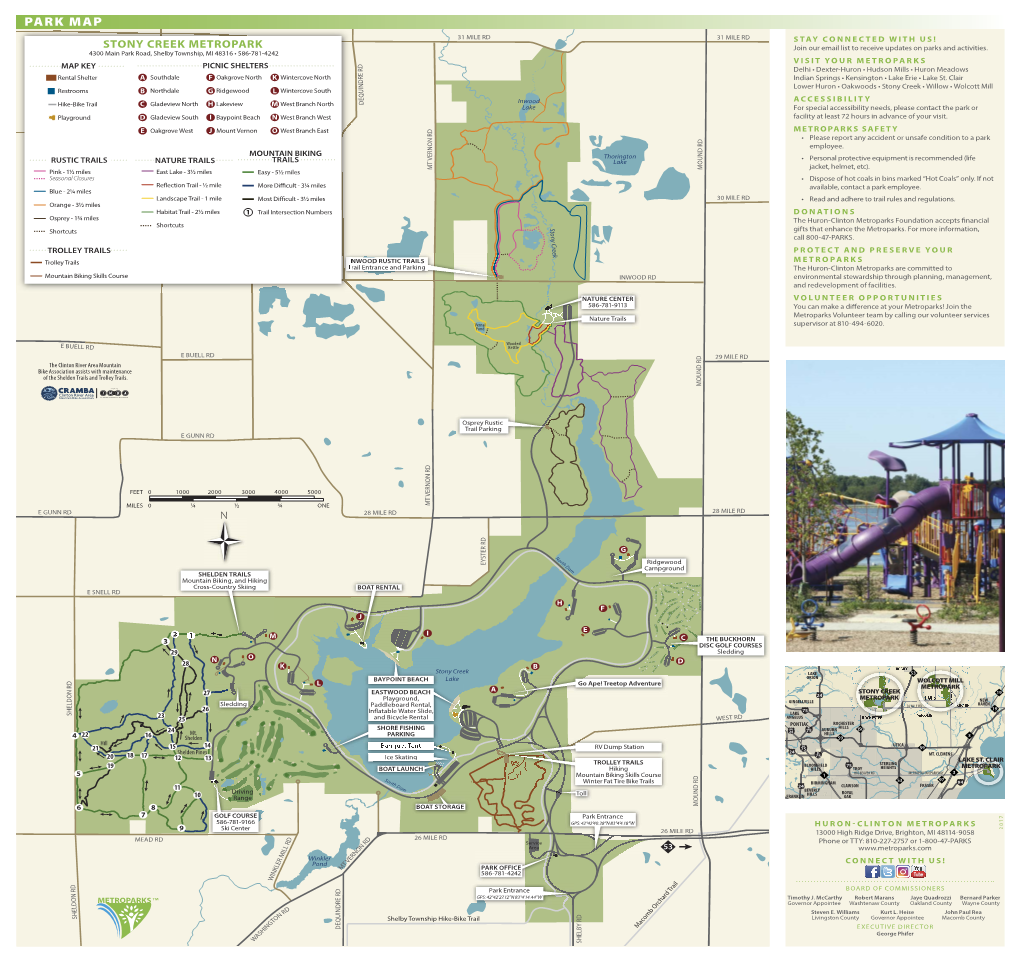 STONY CREEK METROPARK Join Our Email List to Receive Updates on Parks and Activities
