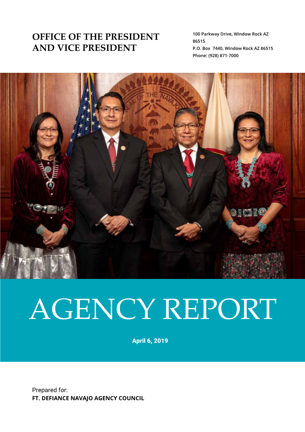 Fort Defiance Agency Council Report