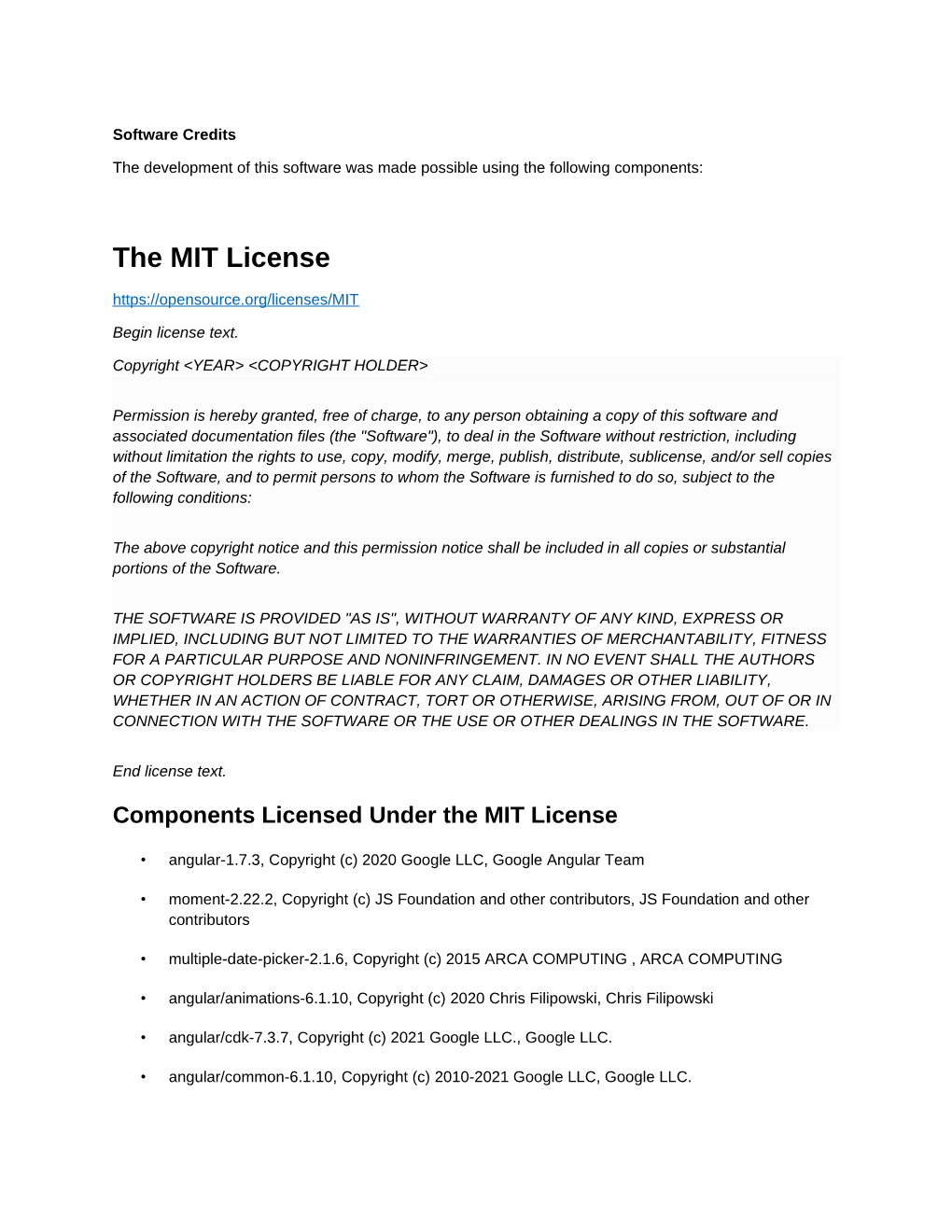 The MIT License