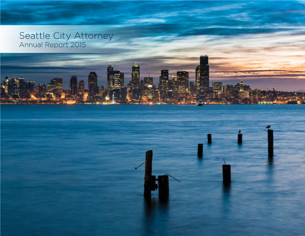 Seattle City Attorney Annual Report 2015