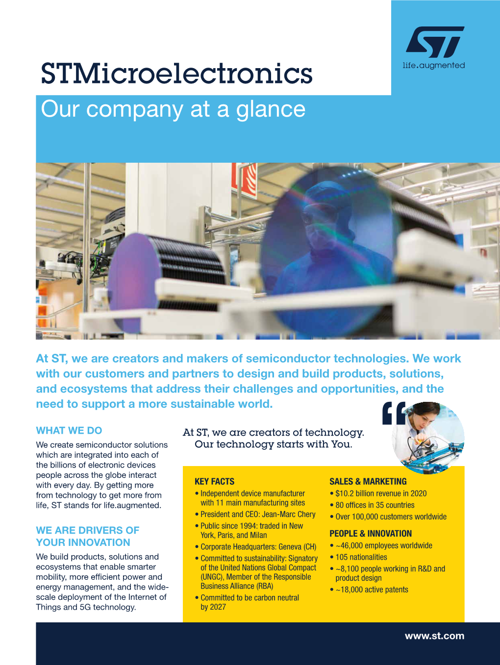 Stmicroelectronics Our Company at a Glance