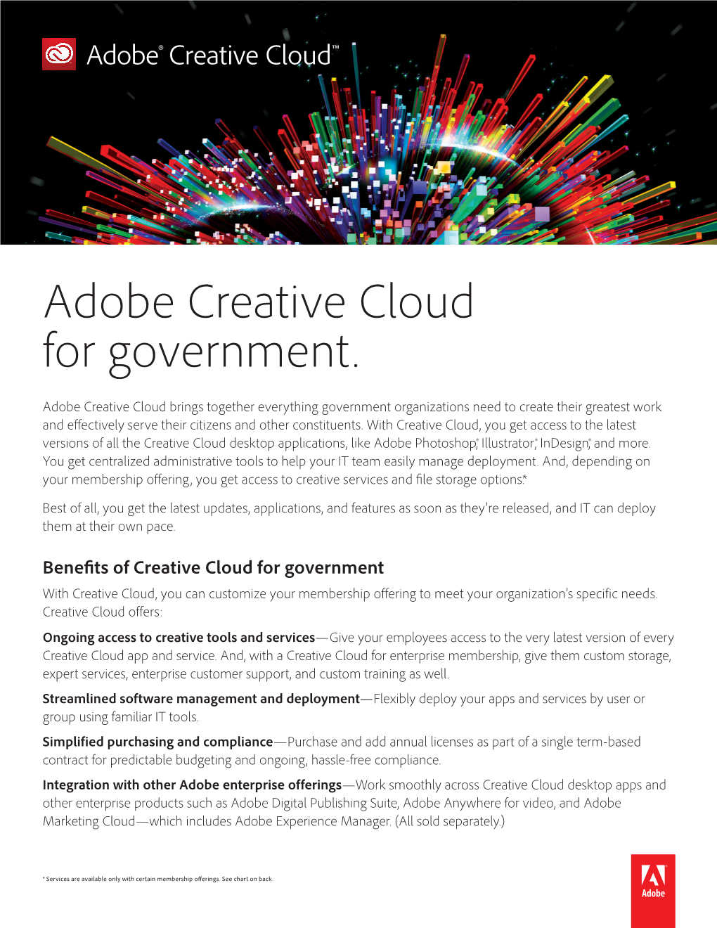 Adobe Creative Cloud for Government