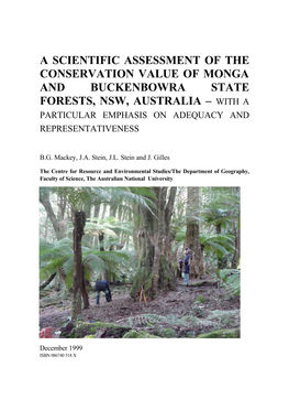 A Scientific Assessment of the Conservation Value of Monga And
