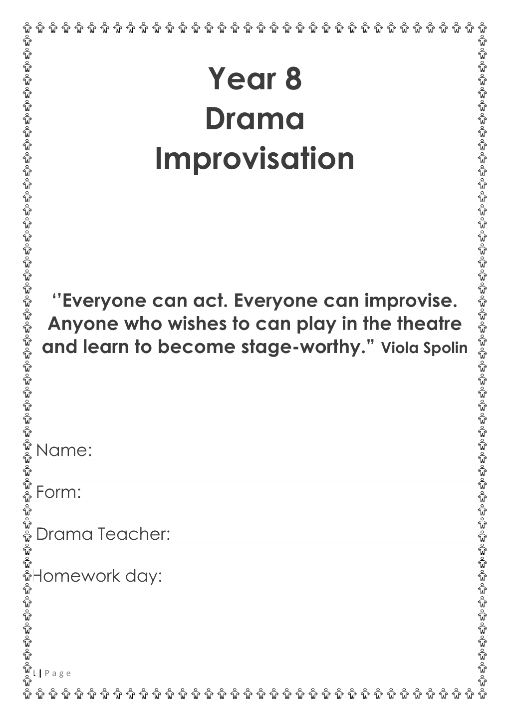 Year 8 Drama Improvisation