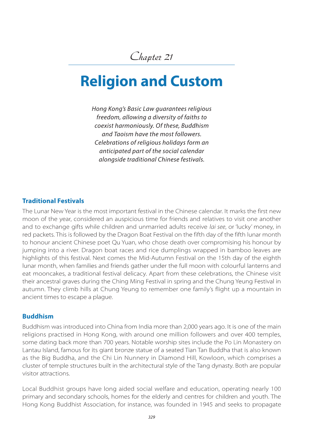 Religion and Custom
