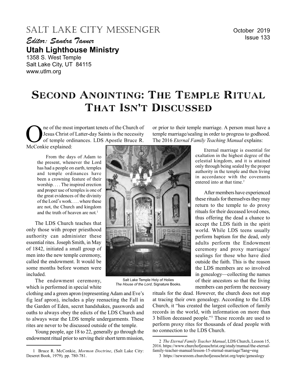 Second Anointing: the Temple Ritual That Isn’T Discussed