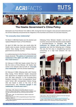 The Hawke Government's China Policy