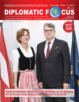 January 2020 Volume 11 Issue 01 Promoting Bilateral Relations | Current Affairs | Trade & Economic Affairs | Education | Technology | Culture & Tourism ABC Certified