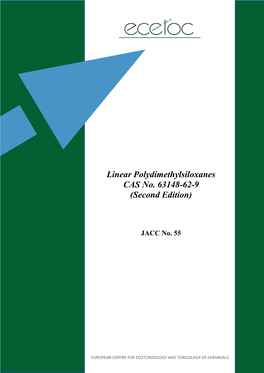 Linear Polydimethylsiloxanes CAS No. 63148-62-9 (Second Edition)