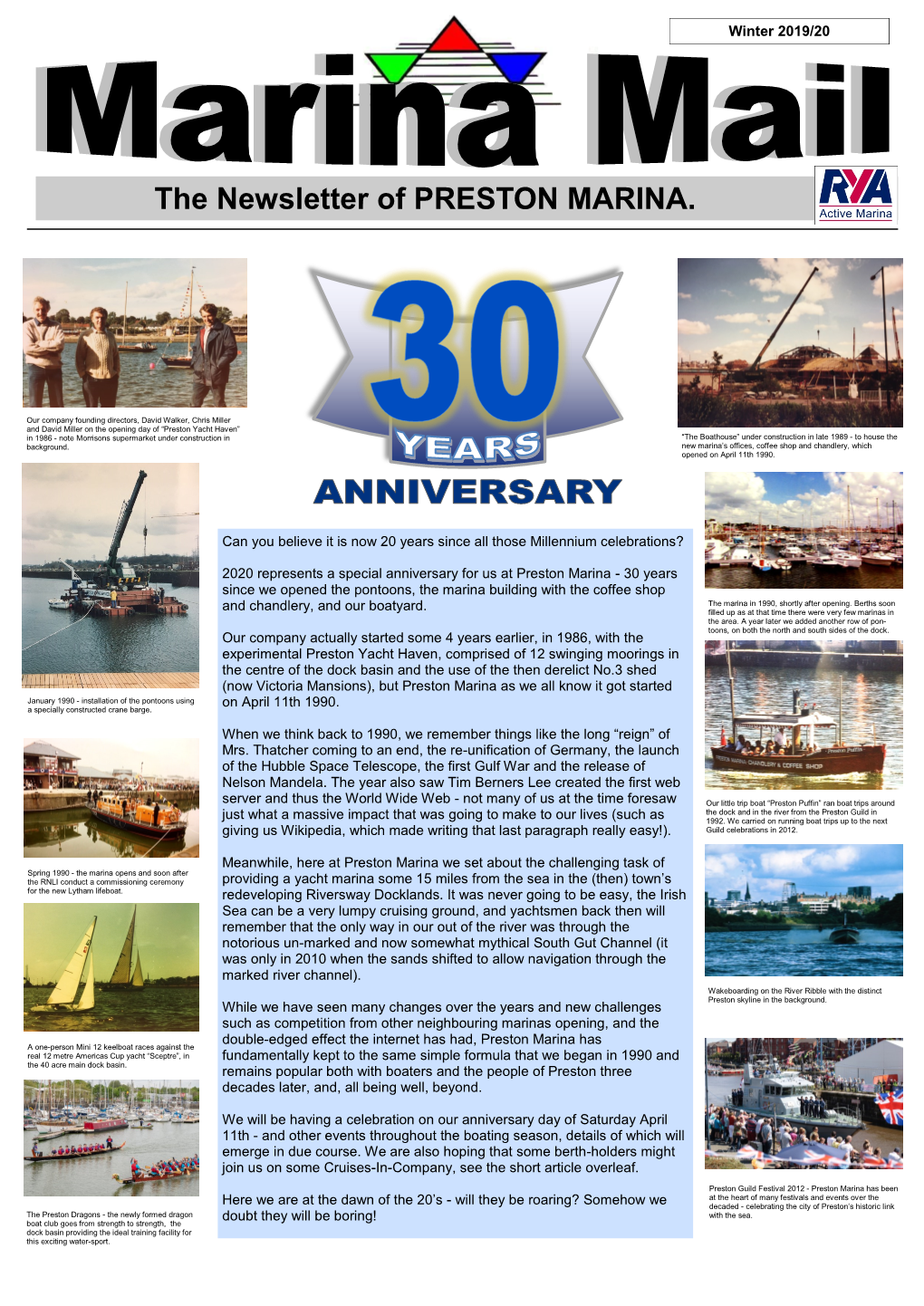 The Newsletter of PRESTON MARINA