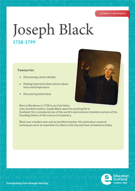 Joseph Black 1728-1799