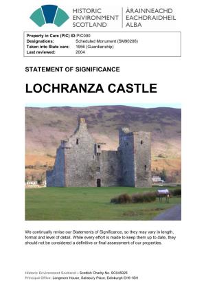 Lochranza Castle Statement of Significance