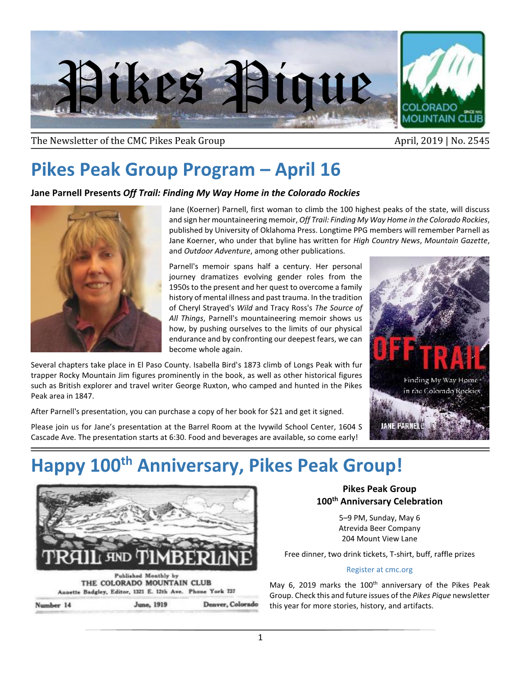 Pikes Peak Group Program