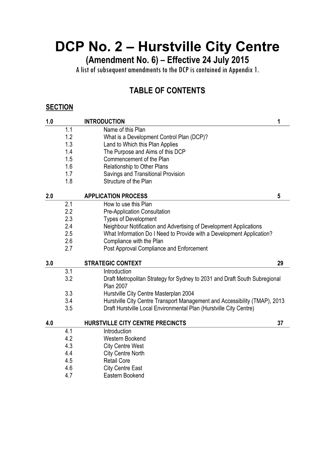 Hurstville City Centre (Amendment No